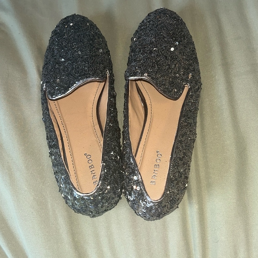 Sparkly flats- worn once!